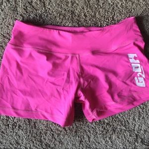 G2OH Neon Pink stretch shorts